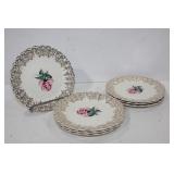 AMERICAN LIMOGES LE FLEUR ROUGE WARRANTED 22K GOld