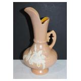 Vintage Weller orange handled pitcher/vase