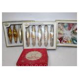 Large lot of vintage Christmas ornaments,