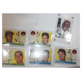 Lot of 6 Baseball cards, Cleveland Indians