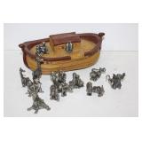 Retired Hudson Pewter Noahs Ark 1981