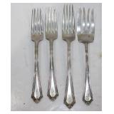 Four sterling forks 6.1 ounces-