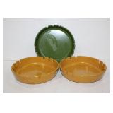 Three vintage "Deep Dish ashtrays"