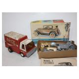 Coca Cola toy Tonka, Hubley metal car kit