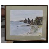 Watercolor "Duncansby Head" Scotland, Adrian Haigh