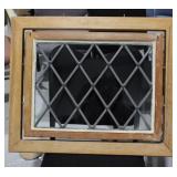 Handmade wooden hanging window