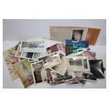 Large lot of vintage photographs,postcards,cards