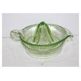 Large Green vaseline glass reamer