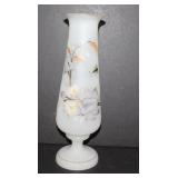 Bristol Glass hand painted vase 1800s