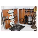 Vintage Coffee Set, Cordial Set & lamp