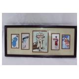 Framed Geisha Girls Artwork