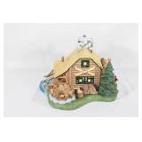 Partylite Retired Gone Fishin' Log Cabin