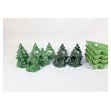 Christmas Tree Napkin Ring Holders, Tree Dishes