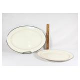 Montclair by Lenox USA two large serving platters