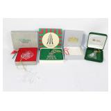 Lot of Marked Crystal Ornaments - Gorham, Orrefors