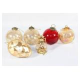 Lot of Glass Ornaments, Colored Ornament, etc.