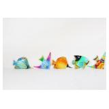 Lot of 5 Glass Fish Ornaments / Hanging Decor