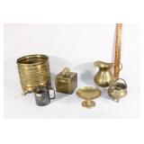Brass plant stand,pitcher,stand, etc