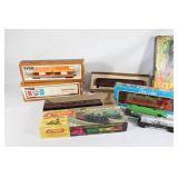 Pair of Tyco Train Cars, Santa Fe Train Car, etc.