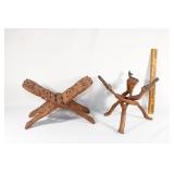 Hand carved bible holder/plant stand