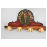 Made in the Philippines Baseball Wall Hanging Rack