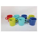 7 Fiesta Ware Mugs - Various Colors