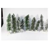 Set of 4 - Trio of Snow Covered Trees
