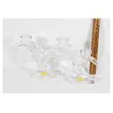 Handcut Lead Crystal candle holders