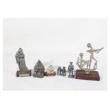 Lot of Pewter Figurines - Pieltro, etc.