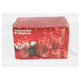 Spode Christmas Tree Hi-Ball Glasses in Box