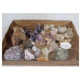 Large Lot of Gemstones - Amethyst, Quartz, etc