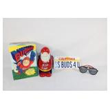 Budman Beer Stein w/Box, Bud man Glasses, Buds 4u