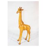 Hand Carved Wooden Giraffe - Olive Wood?