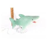Plastic shark lamp-works