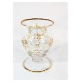 Bohemian Czech Vase Lavorazione A Mano Signed