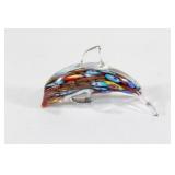 Millifiori Style Art Glass Dolphin
