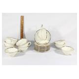 Montclair by Lenox USA 12 tea cups and saucers