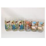 6 Vintage Star Wars Burger King Glasses