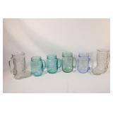 Lot of Glasses - Mason Style - Cowboy Boots
