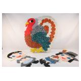 Thanksgiving Melted Plastic Popcorn Decor, Pilgrim