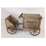 Coca-Cola Wood Wagon Decor