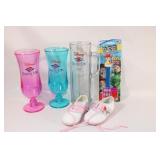 Disney Cruise Line Glasses, PEZ dispensers, Shoes