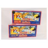 Pair of Disney Monorail Toy Track Pieces in Boxes