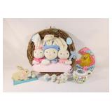 Lot of Easter Decor, Wreath, Candle Holder etc.