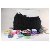Lot of Fringe Rope, Ribbons, etc.