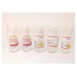 Set of Retro McDonalds Hamburger Glasses (5)