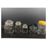Lot of Glass Storage Containers -