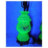 Antique Vaseline Glass Lamp