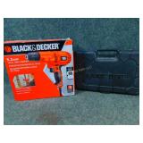 New Black & Decker Bit Set & 3/8in Corded Drill