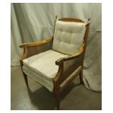 Vintage Cane Sided Occasional Chair